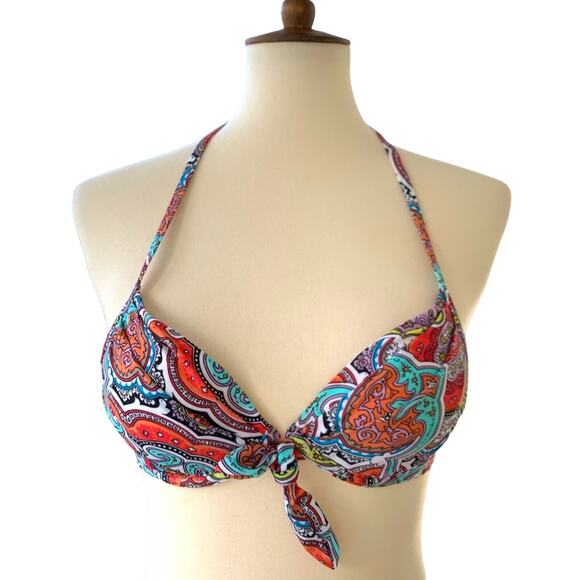 Victoria's Secret Gladys Tri Pure Paisley Push Up Bikini Top Size 32A - Picture 6 of 6